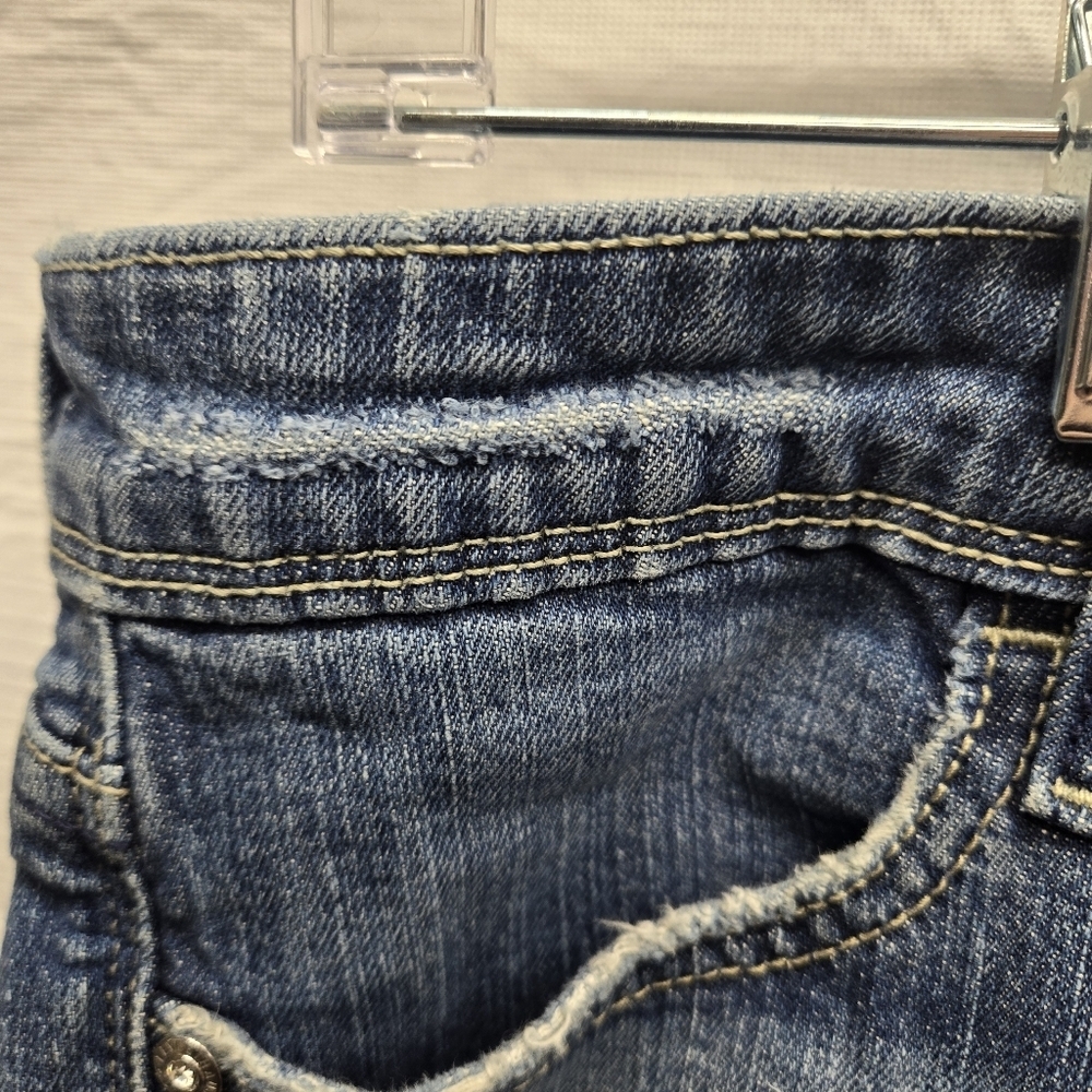 Levis Jeans Womens Size 10M Night Blues Embellished Silver Tab Y2K See Condition - Picture 12 of 15